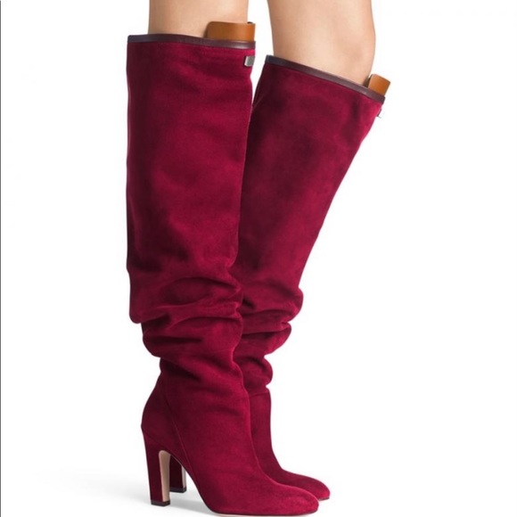 Stuart weitzman burgundy boots - Picture 6 of 6